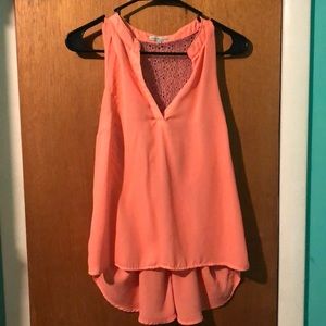 Peach summer top
